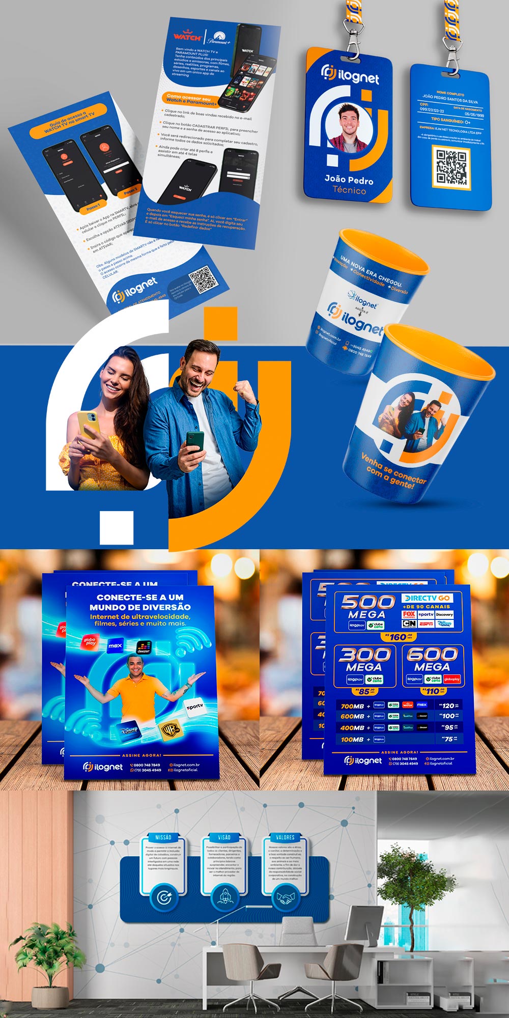 Identidade visual para provedor de internet - Ilognet